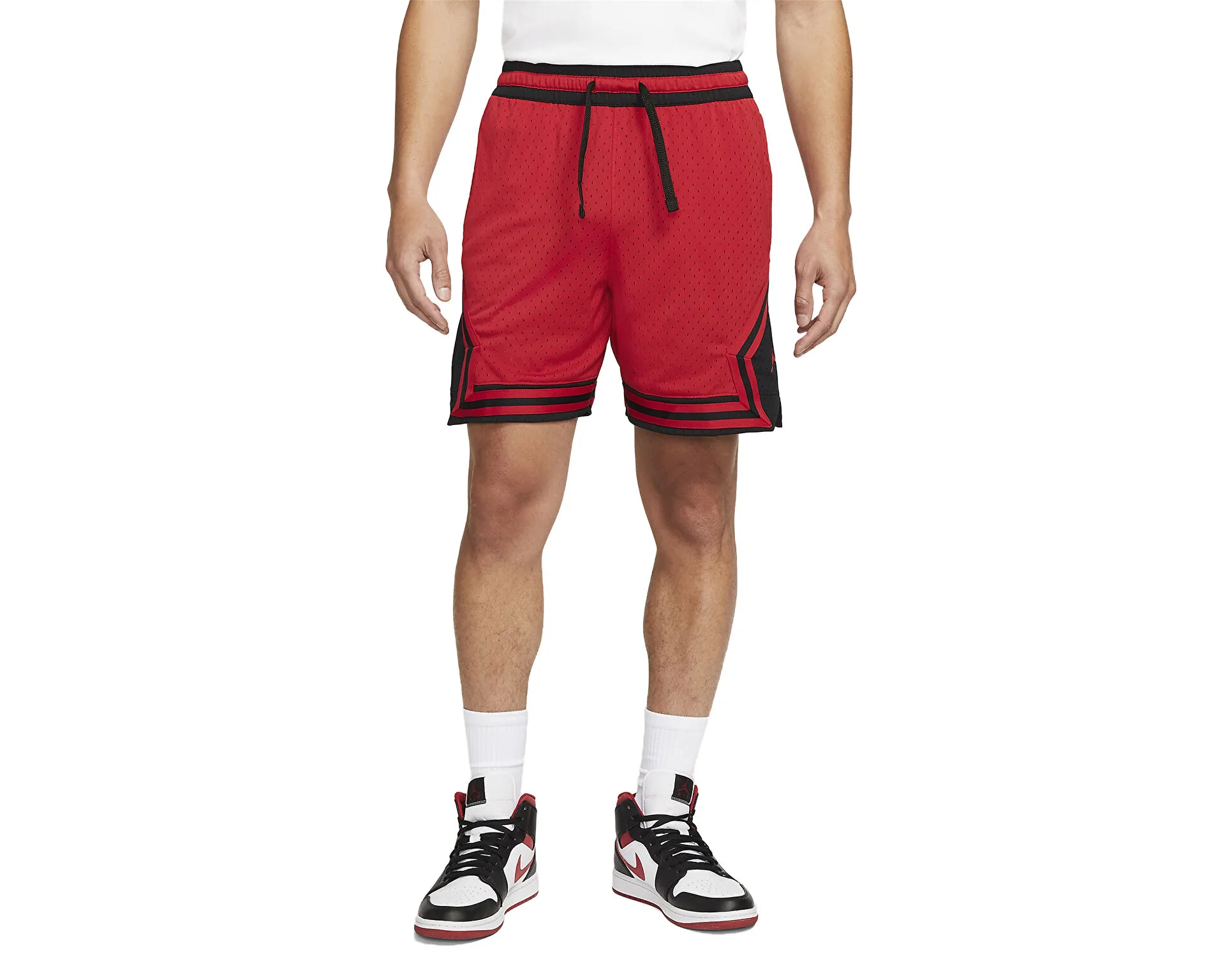 DH9075-687Nike Jordan Df NBA Erkek Kırmızı Basketbol Şortu