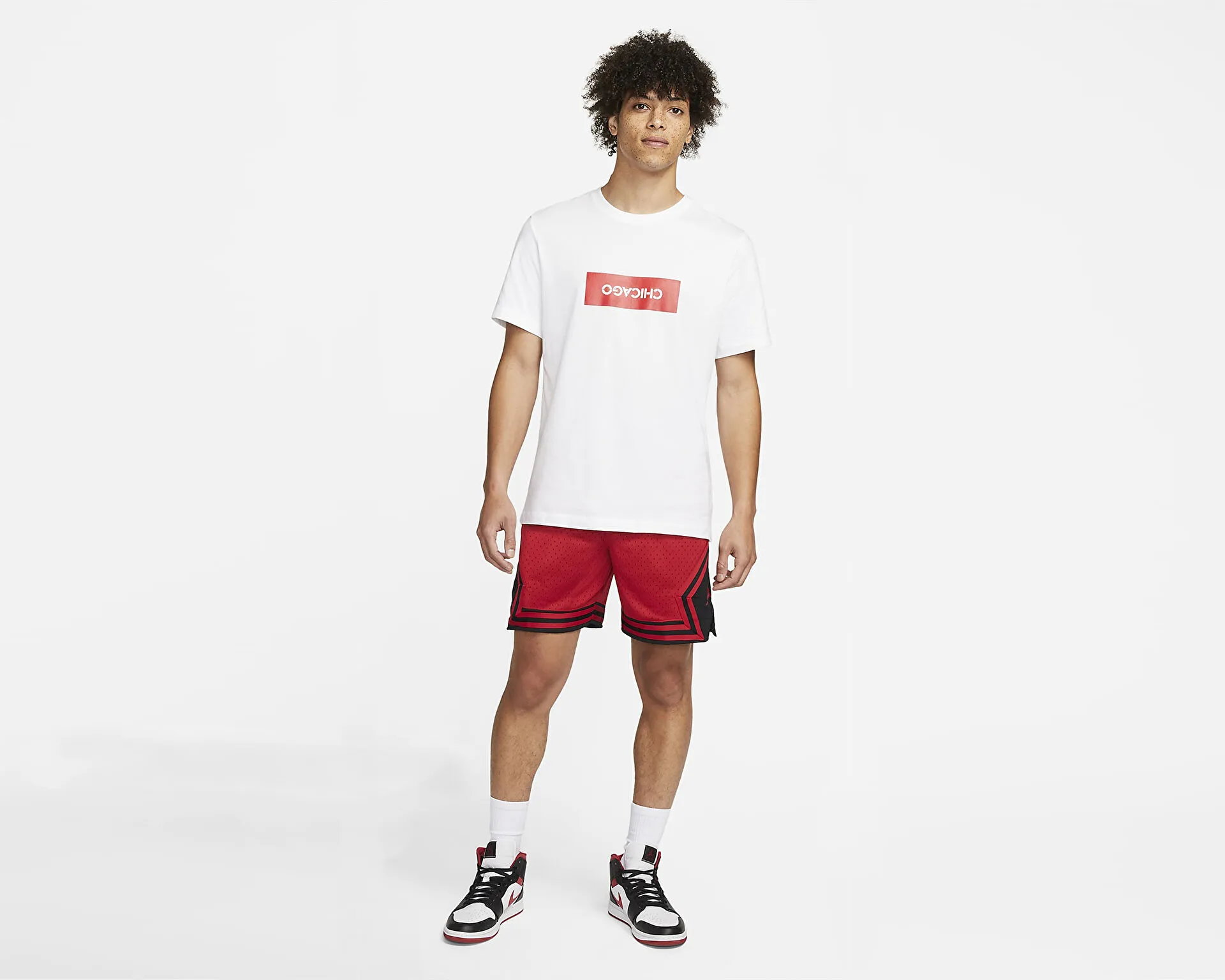 DH9075-687Nike Jordan Df NBA Erkek Kırmızı Basketbol Şortu