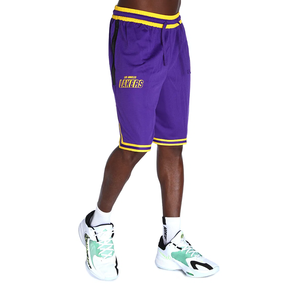 DN4714-504Los Angeles Lakers NBA Erkek Mor Basketbol Şortu