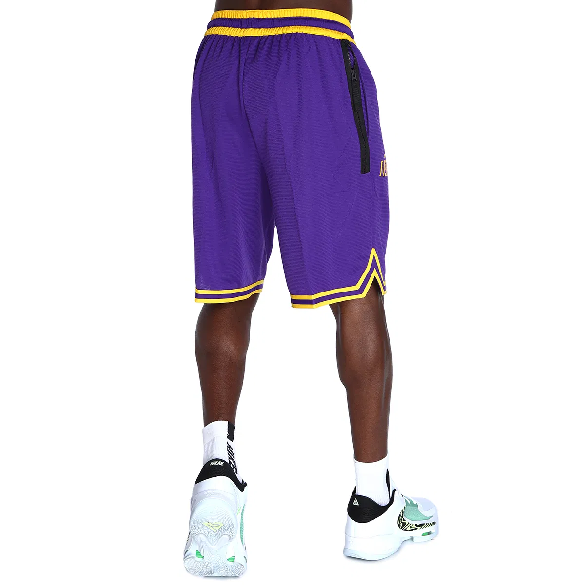 DN4714-504Los Angeles Lakers NBA Erkek Mor Basketbol Şortu