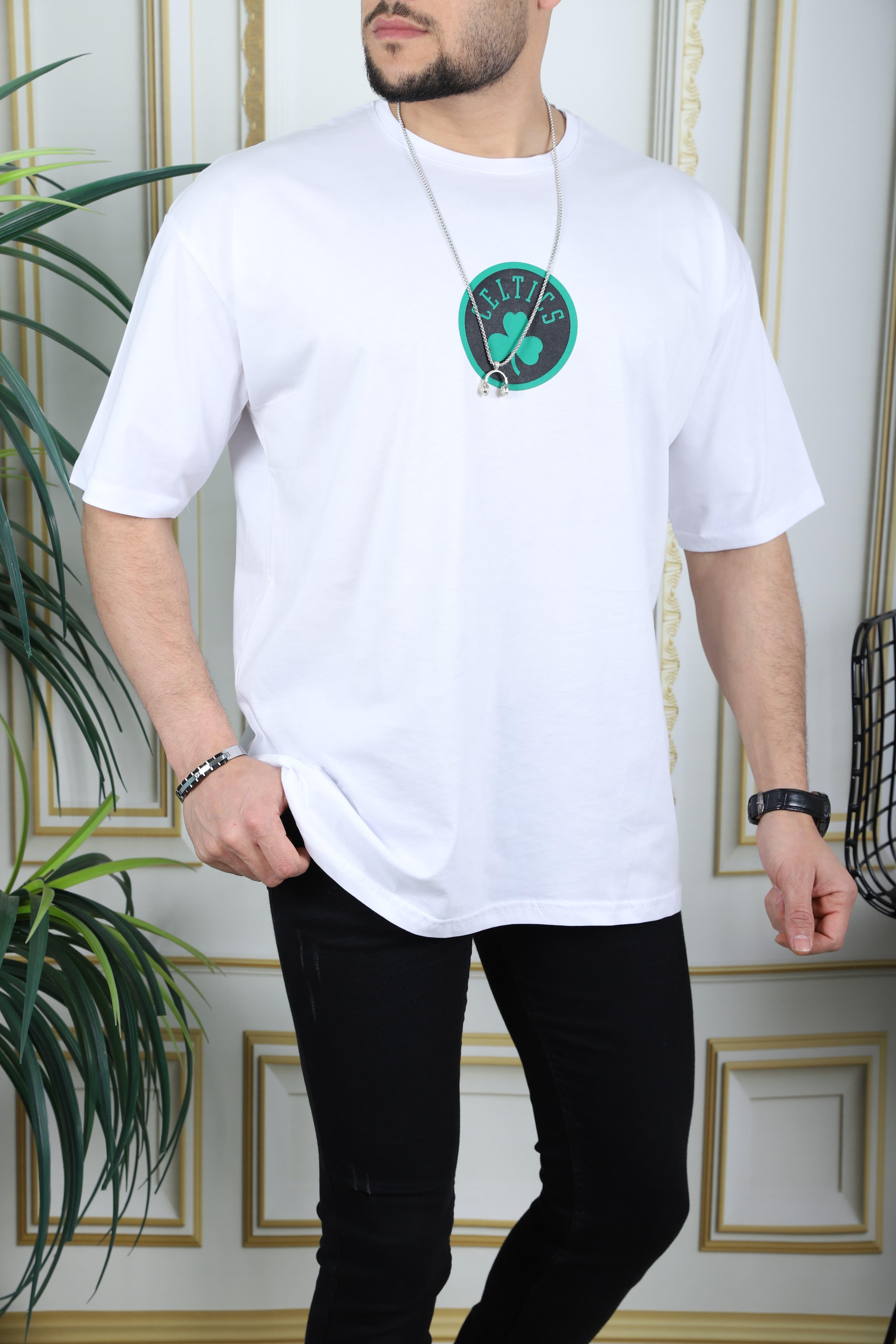Standart beden baskılı owersize tshirt