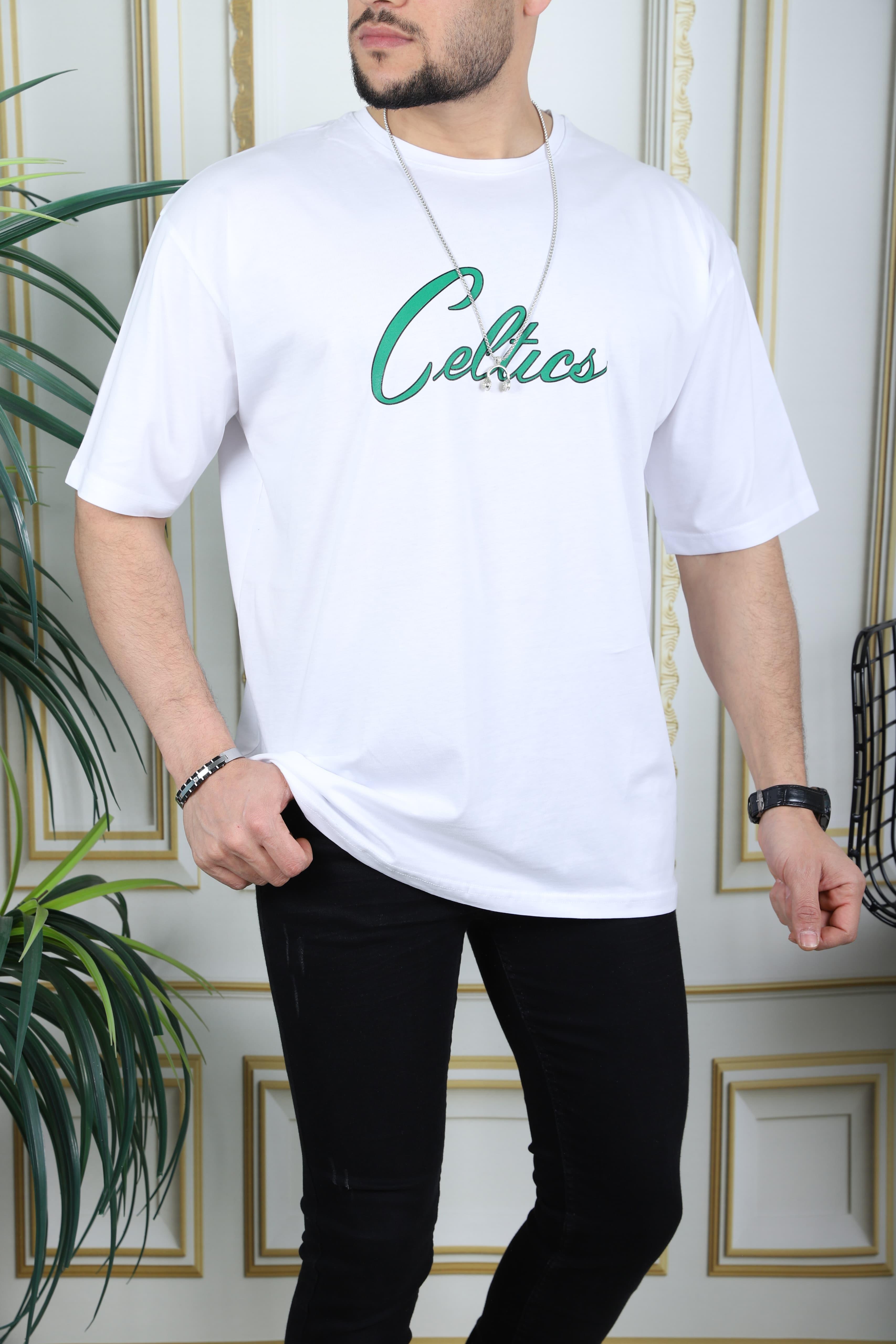 Standart beden baskılı owersize tshirt