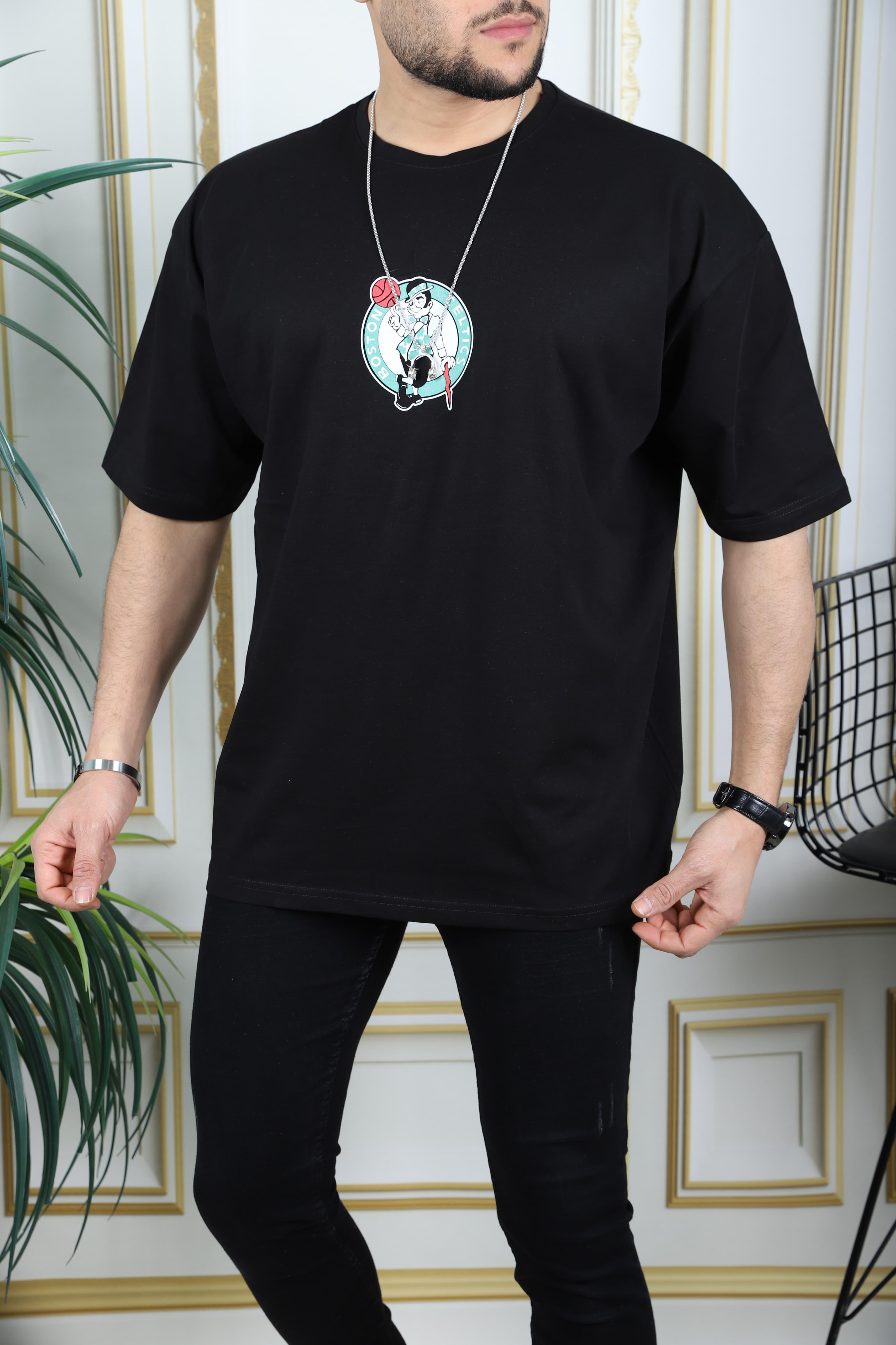 Standart beden baskılı owersize tshirt