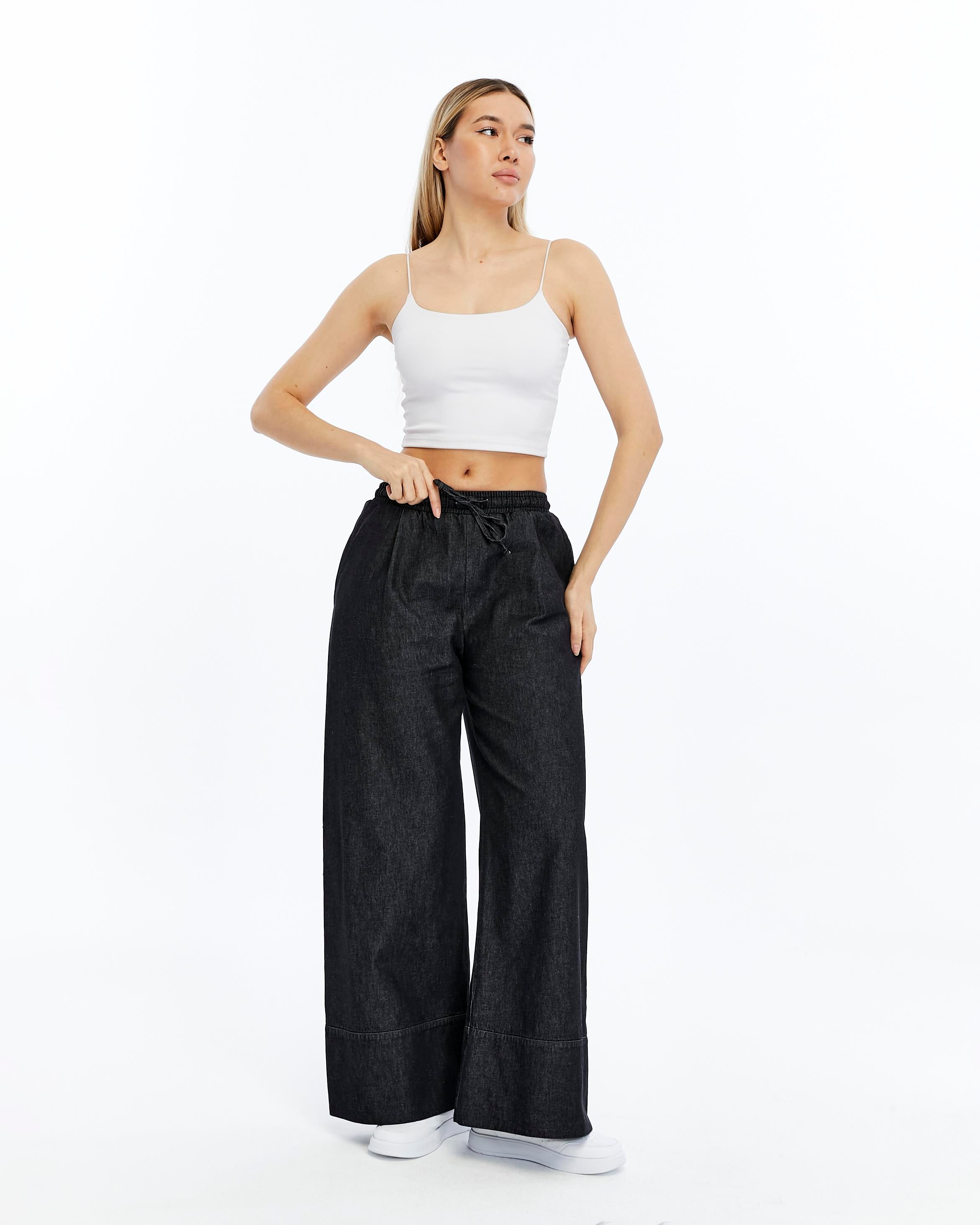 Denim Duble Paça Pantolon