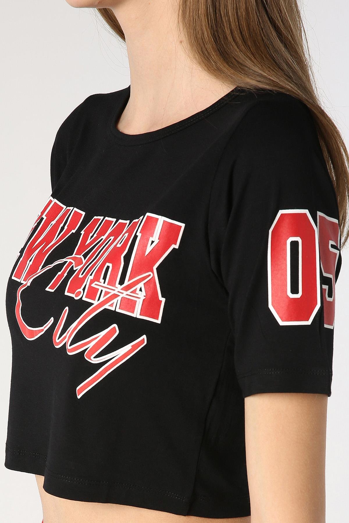 Kadın Basic Crop Body