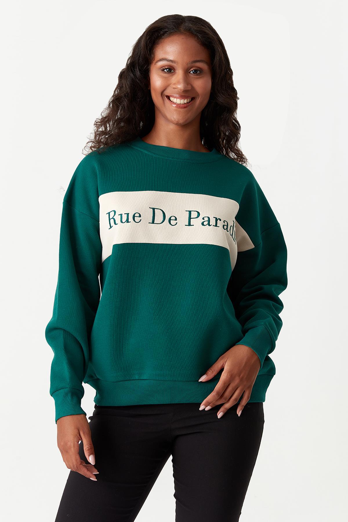 Kadın Baskılı Sweatshirt