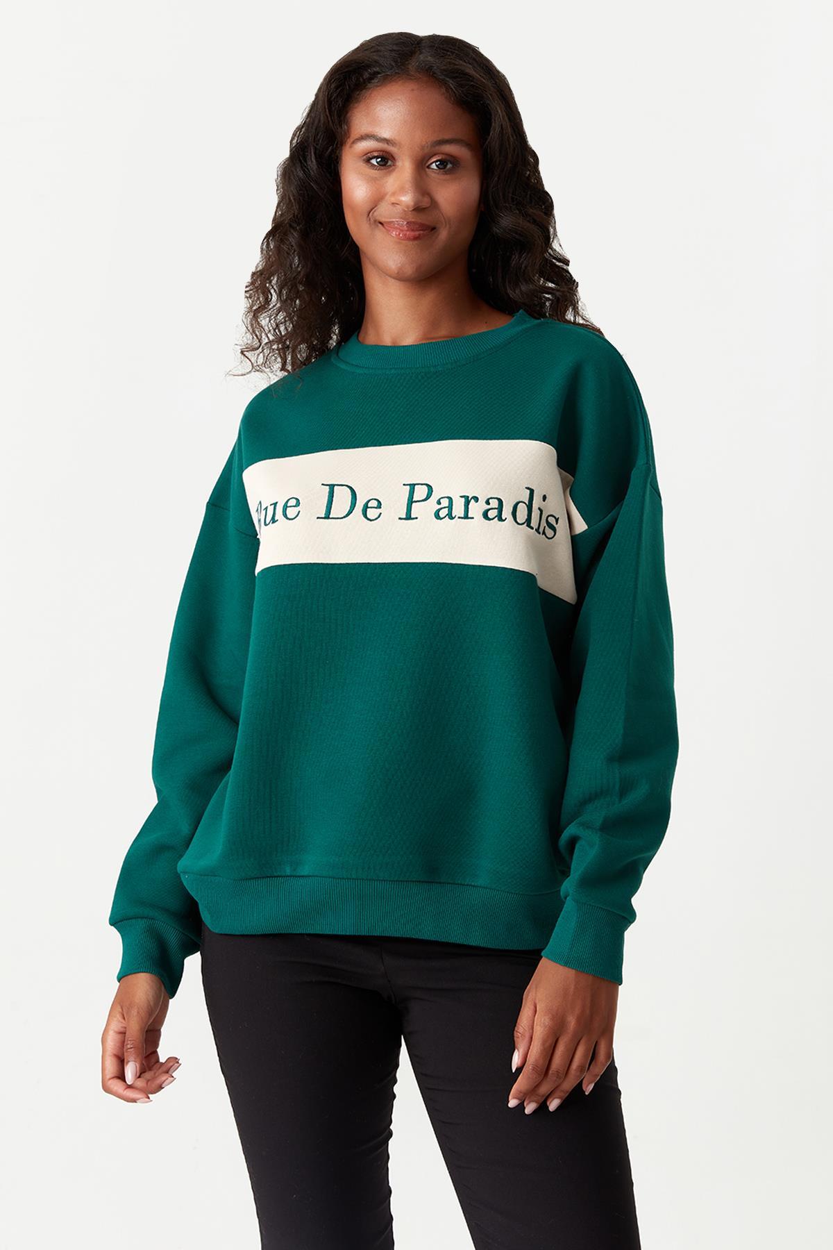 Kadın Baskılı Sweatshirt