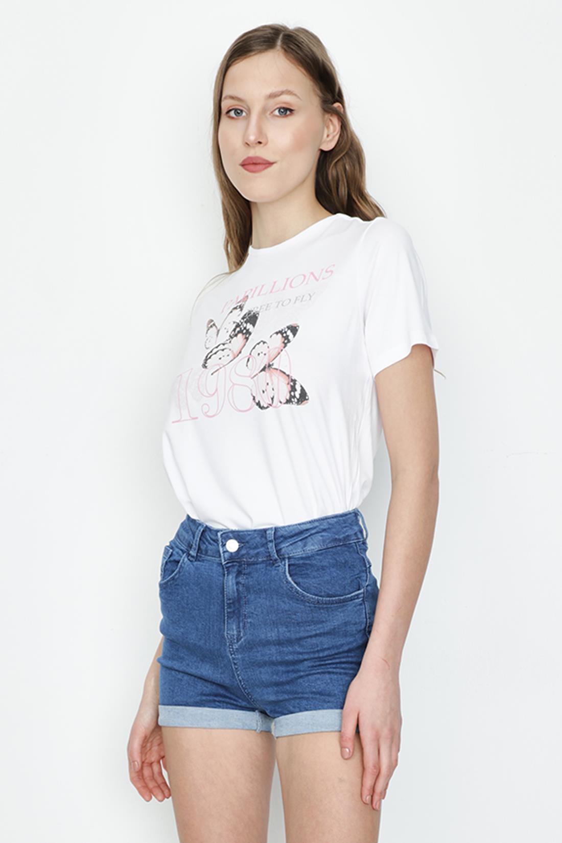 Kadın Denim Mini Şort