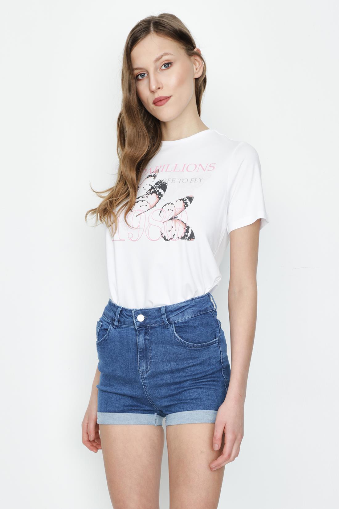 Kadın Denim Mini Şort