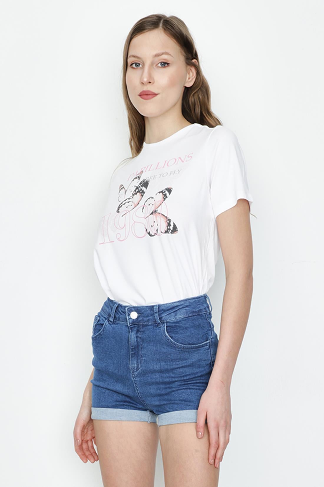 Kadın Denim Mini Şort