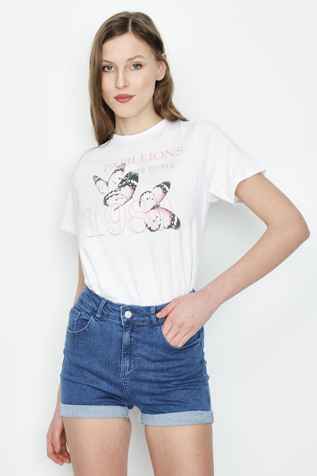 Kadın Denim Mini Şort