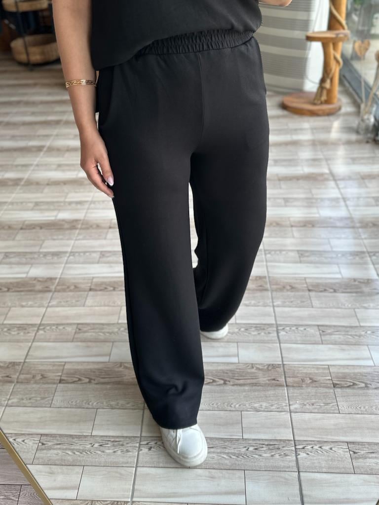 1. Sınıf Kalite Tok Oysh Kumaş Yırtmaçlı Sweat Palazzo Takım