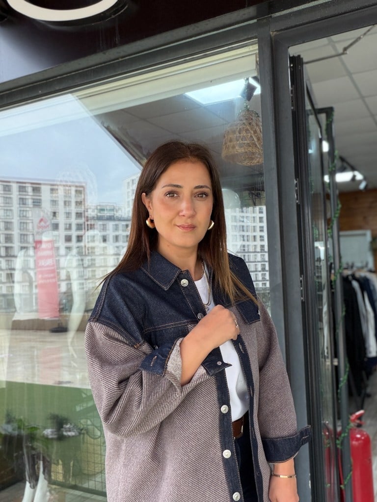Antrasit Dioganel Kot Garnili Kaşe Ceket