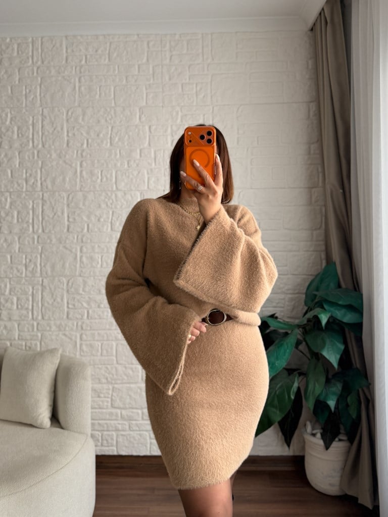 Camel Yarım Balıkçı Etekli Yumoş Takım
