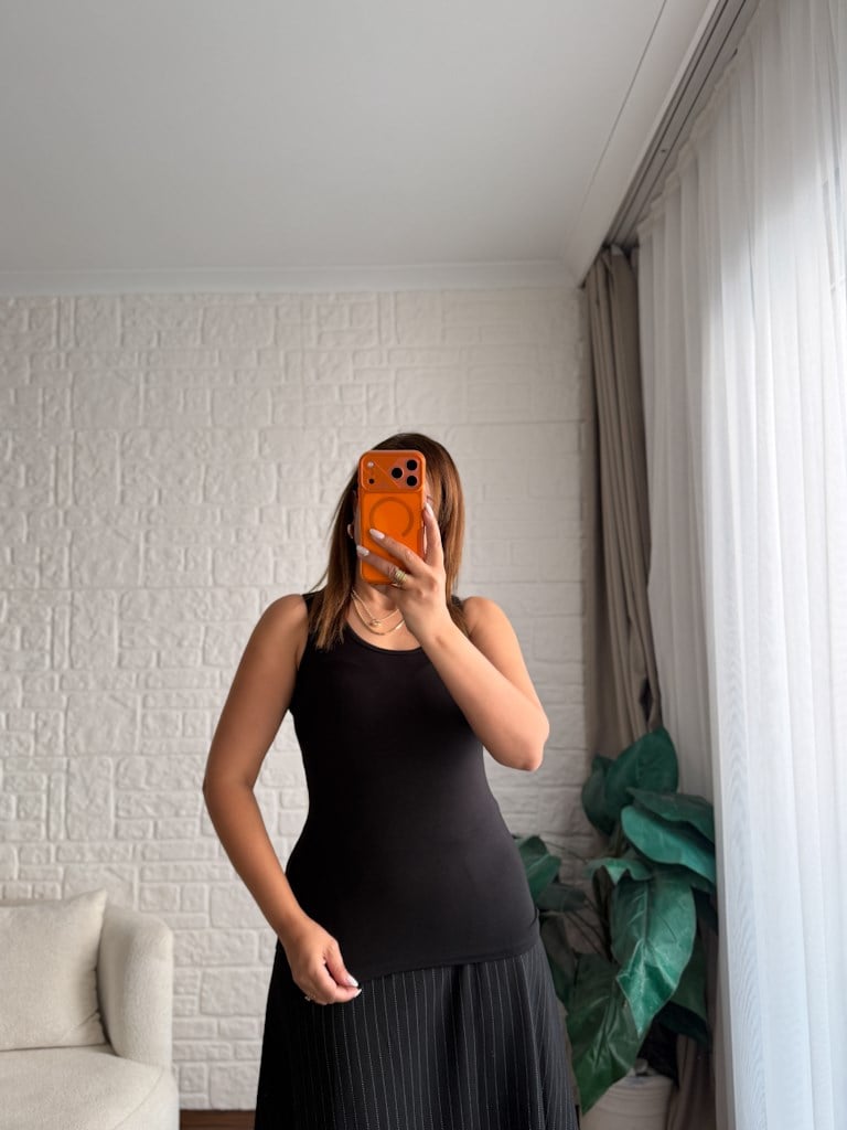 Gri Sweatli Atlet Etek Üçlü Takım