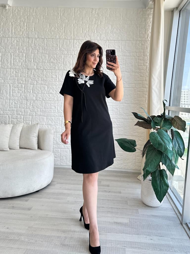 Lüks Kalite Tül Çiçek İşleme Detay Elbise
