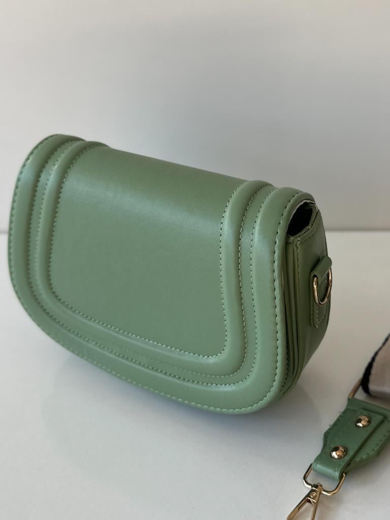 Marka Model Çapraz Askılı Çanta Mint Yeşil