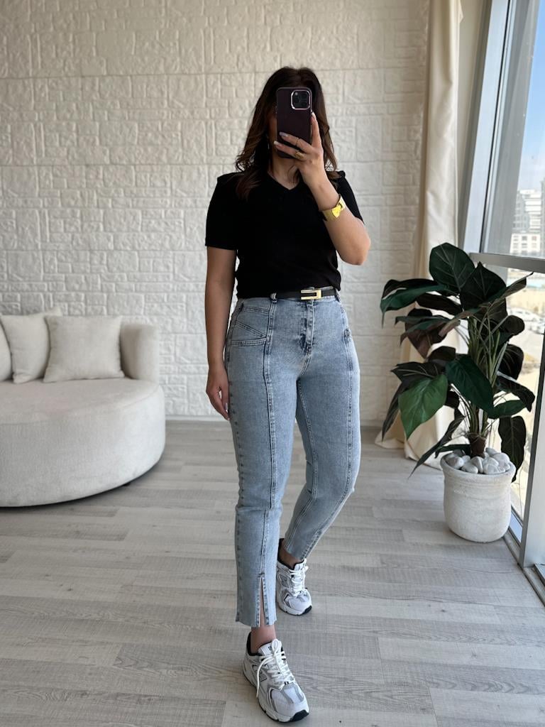 Orjinal Marka Basic Slim Kalıp Tişört Siyah