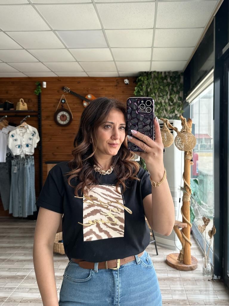 Orjinal Marka Bisilet Yaka Basic Tişört