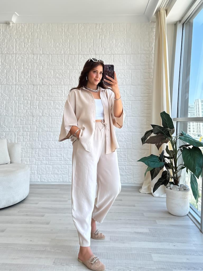 Orjinal Marka Moadal Yarasa Kol Salaş Gömlekli Takım Taş