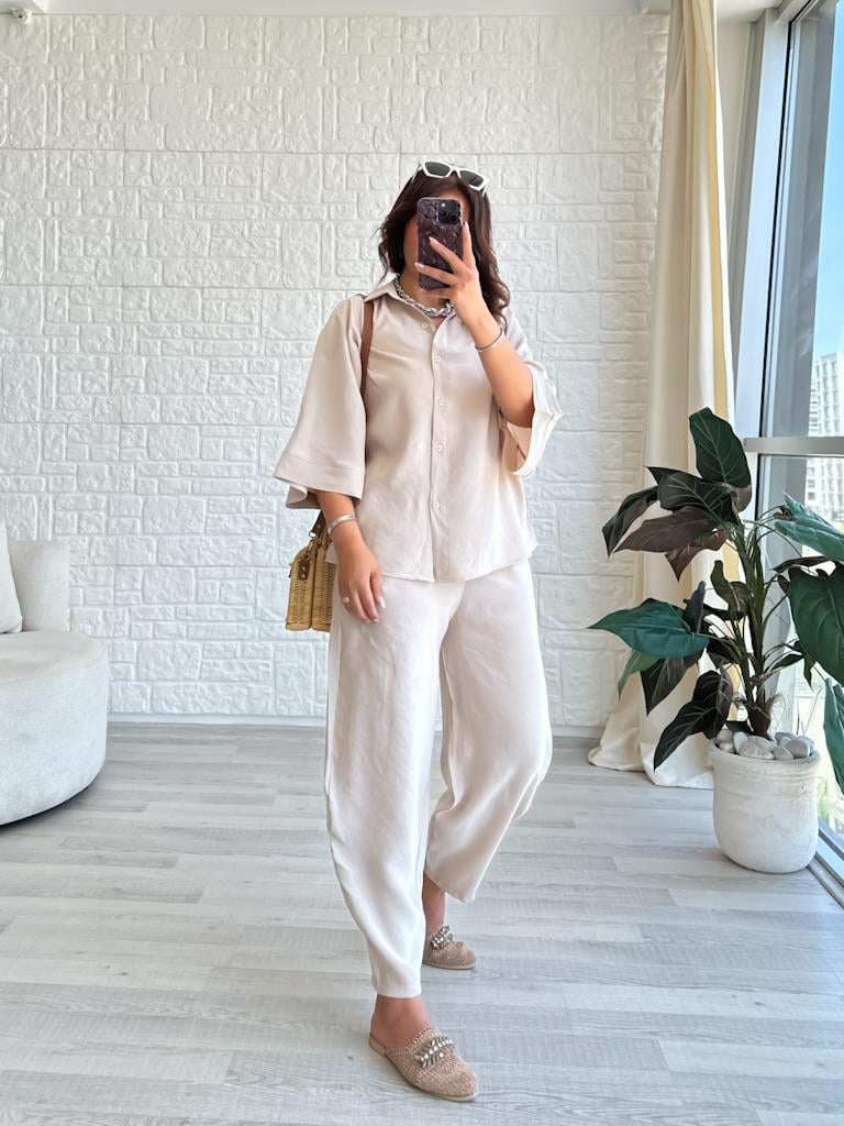 Orjinal Marka Moadal Yarasa Kol Salaş Gömlekli Takım Taş