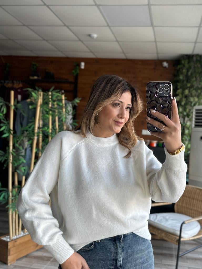 Orjinal Marka Reglan Kol Yün Triko Kazak