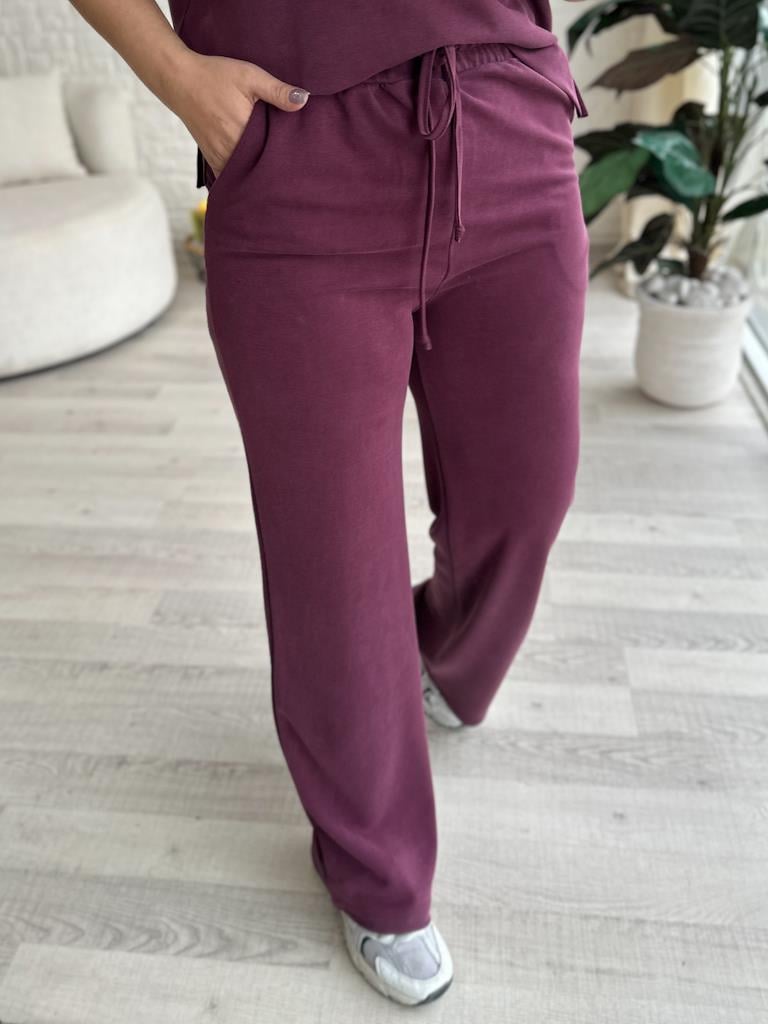Oys Pike Kumaş Basic İkili Takım Mürdüm