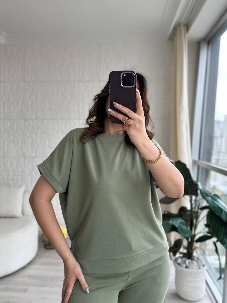 Oys Pike Kumaş Basic İkili Takım Yeşil