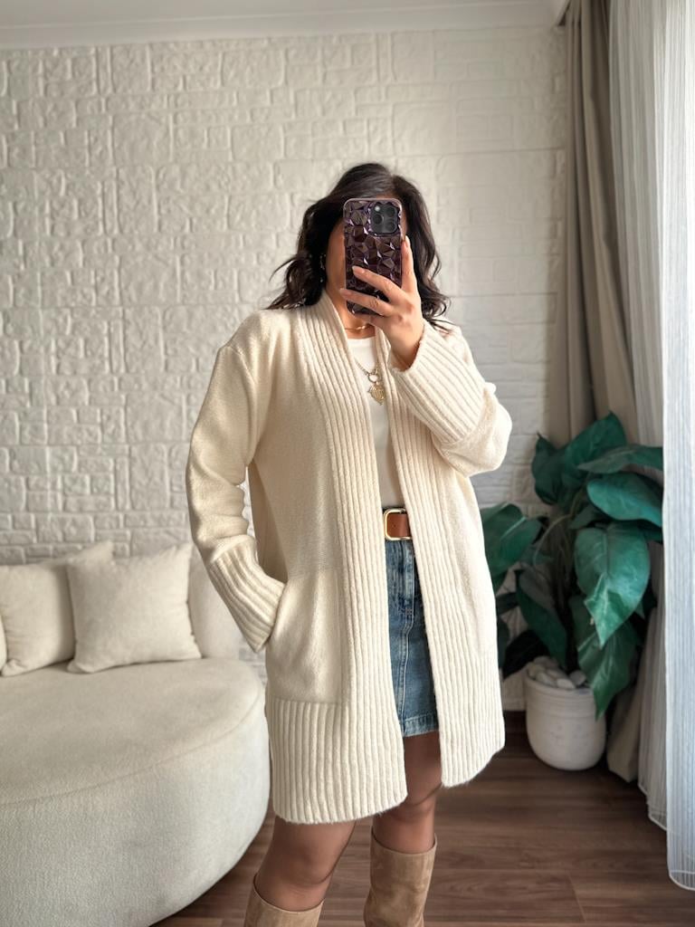 Salaş Örme Hırka Taş