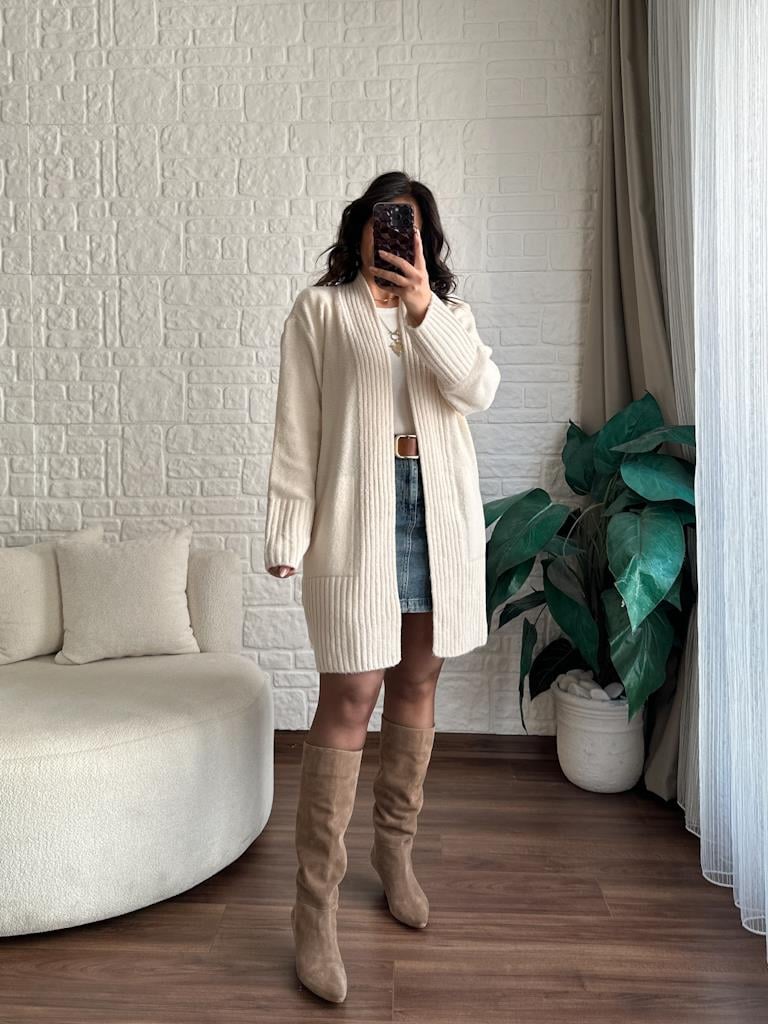 Salaş Örme Hırka Taş