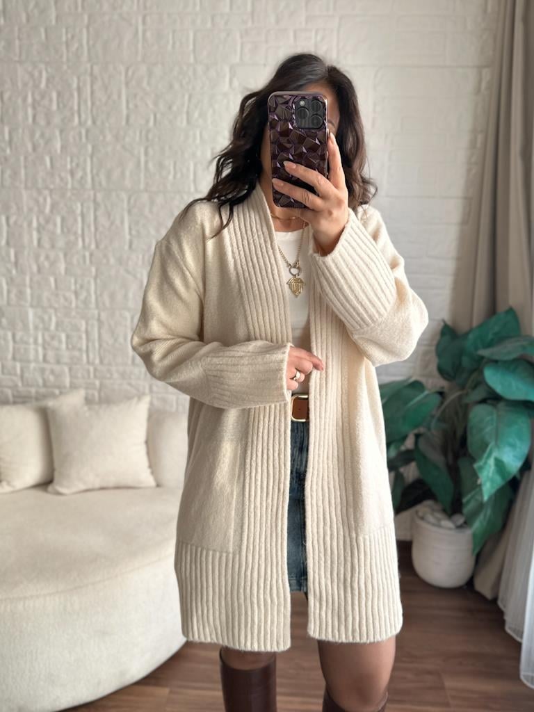 Salaş Örme Hırka Taş