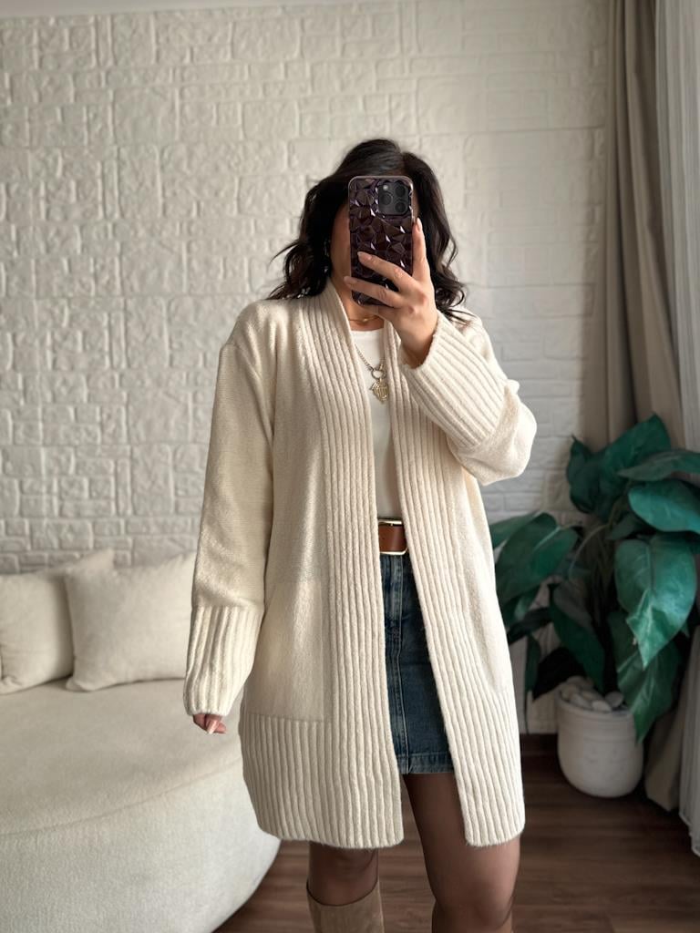 Salaş Örme Hırka Taş