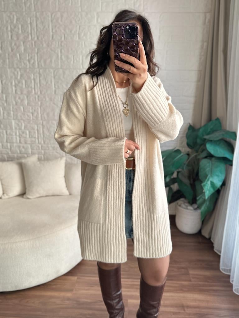 Salaş Örme Hırka Taş