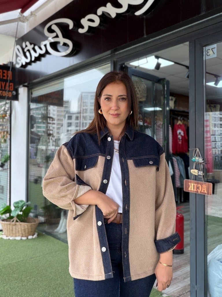 Taba Dioganel Kot Garnili Kaşe Ceket