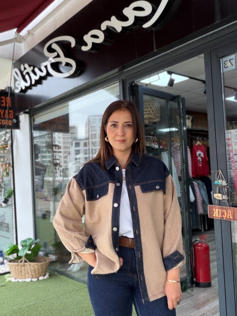 Taba Dioganel Kot Garnili Kaşe Ceket