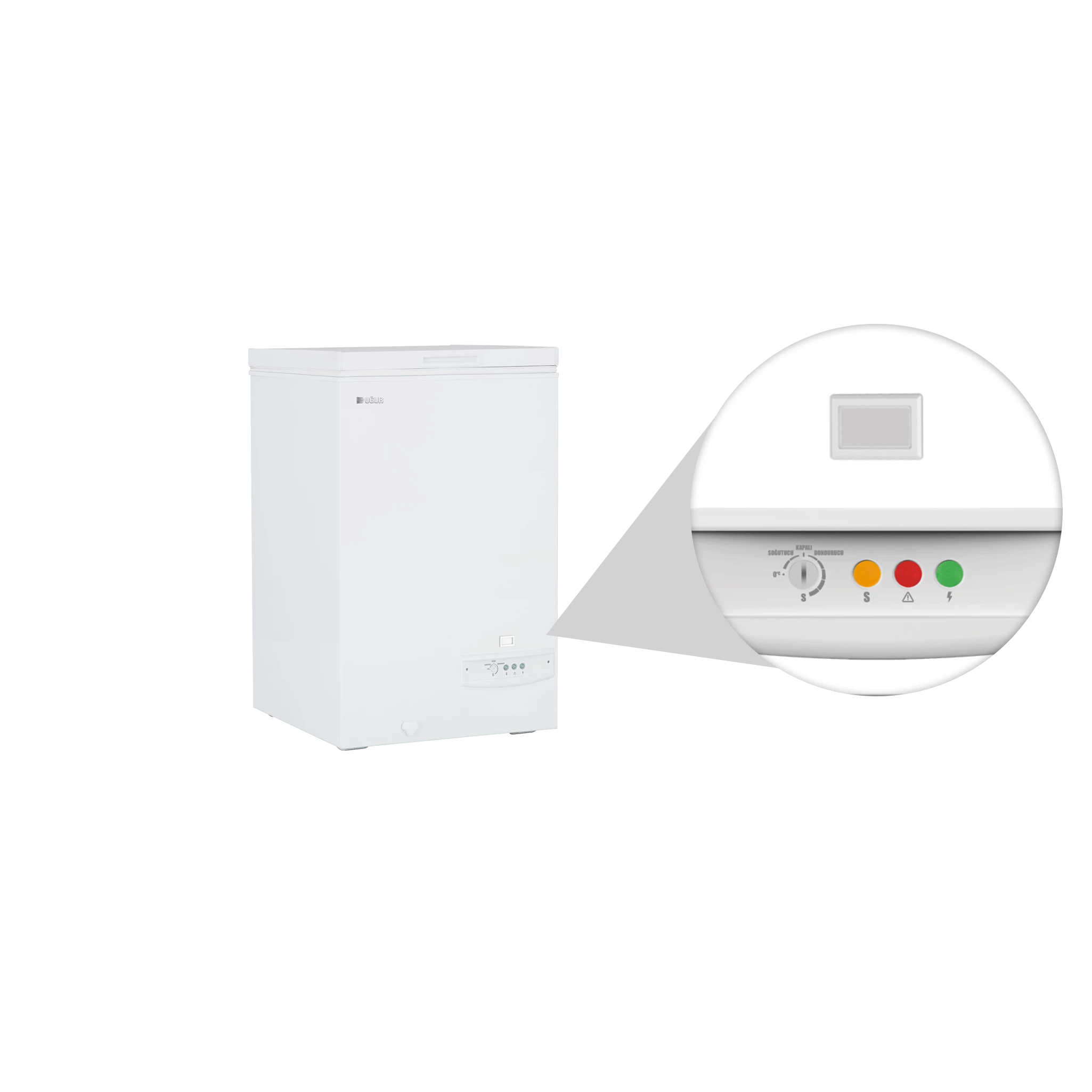 Uğur UED 125 D/S 120 Lt Derin Dondurucu 