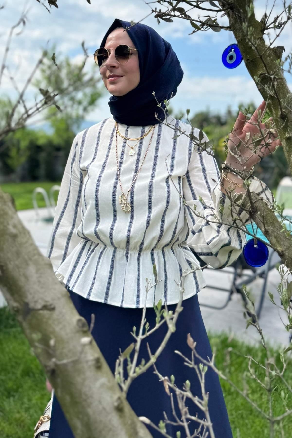 Zarif Etek Yelek Takım Petrol Mavisi | Rabia Şamlı | Tesettür Giyim, Elbise ve Kadın Giyim Modası