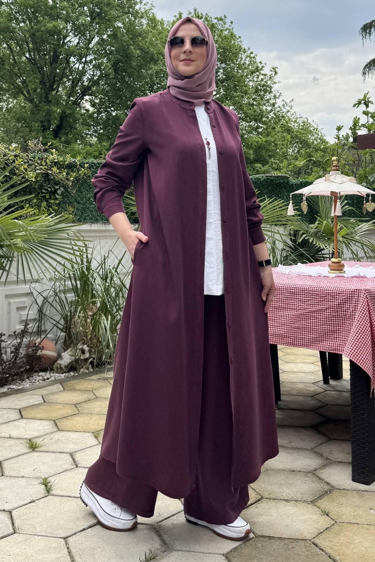 İpek Modal Takım Lacivert | Rabia Şamlı | Tesettür Giyim, Elbise ve Kadın Giyim Modası