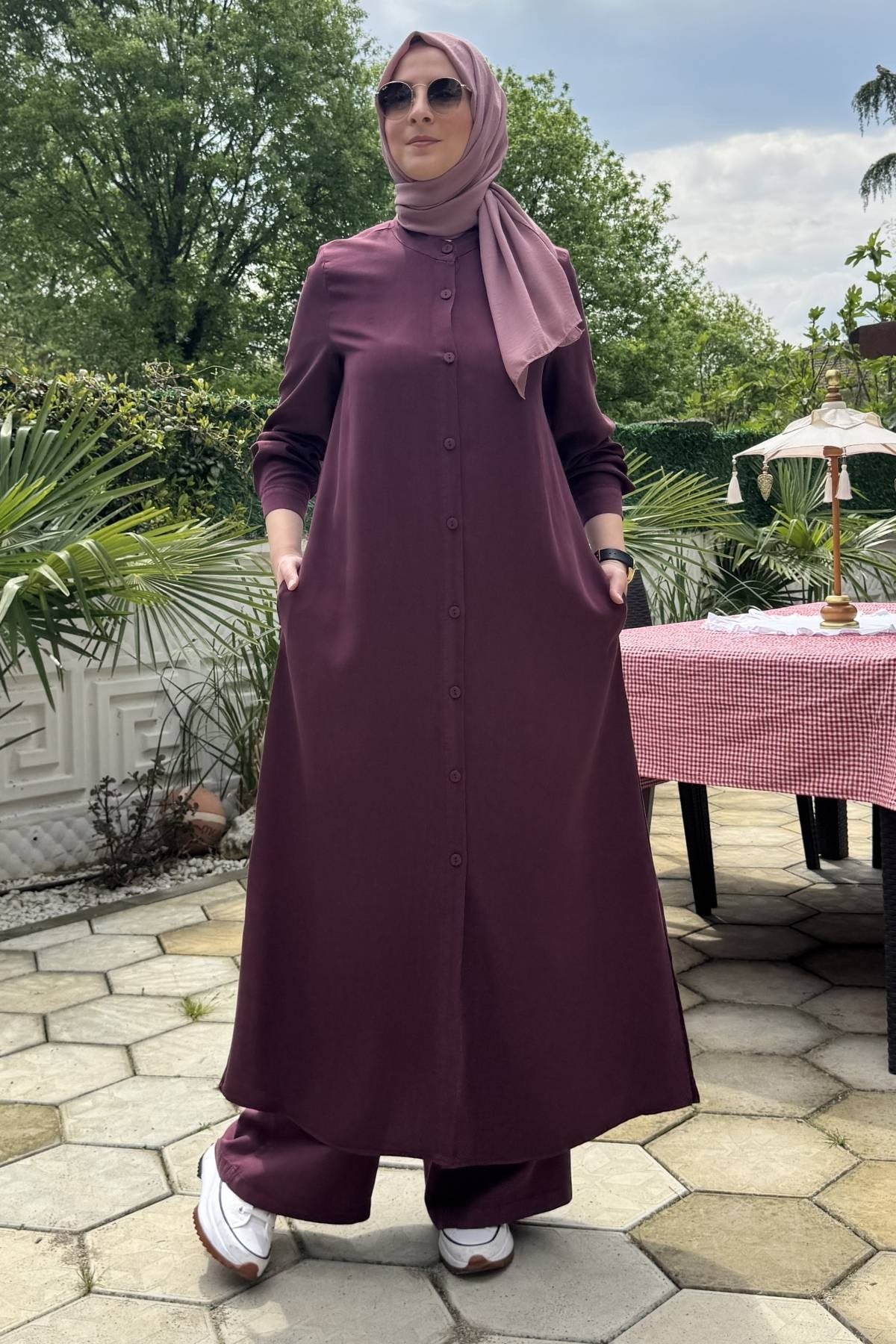 İpek Modal Takım Lacivert | Rabia Şamlı | Tesettür Giyim, Elbise ve Kadın Giyim Modası