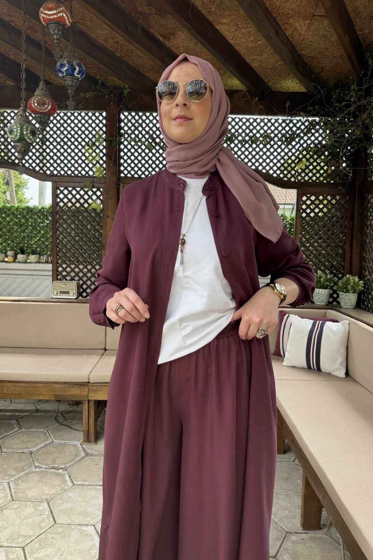 İpek Modal Takım Lacivert | Rabia Şamlı | Tesettür Giyim, Elbise ve Kadın Giyim Modası