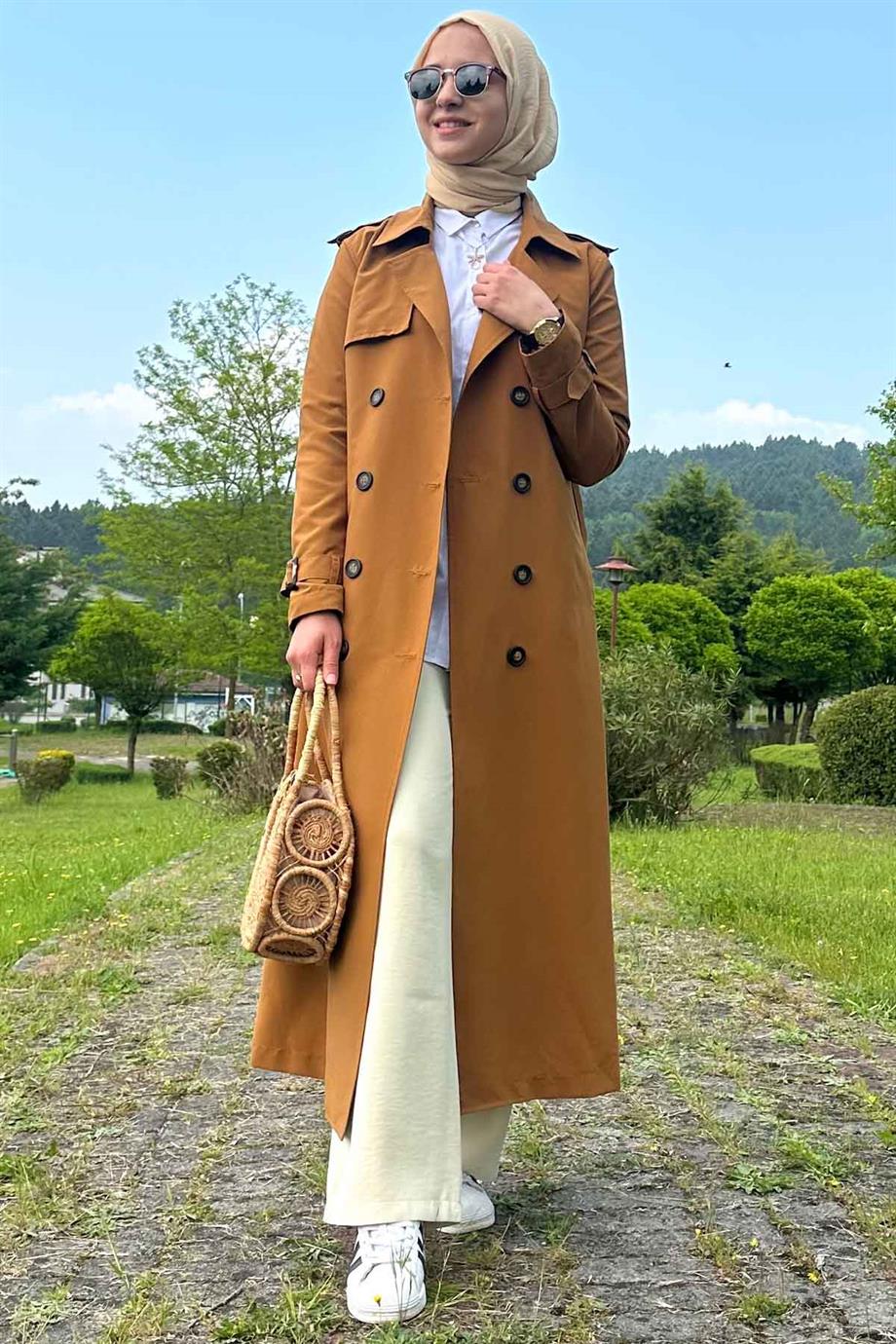Becca Astarlı Trençkot Taba | TRENÇKOT