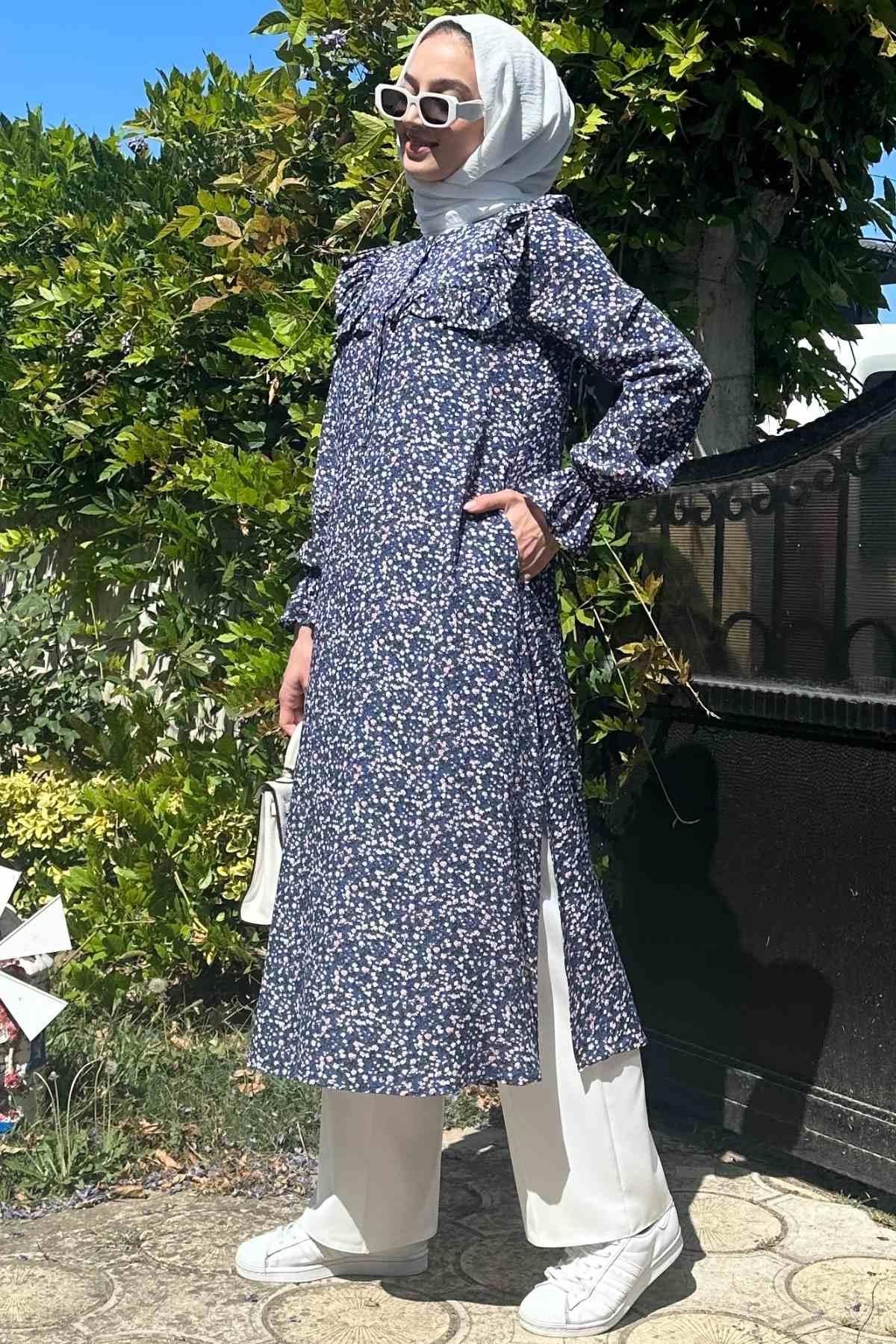 Berna Mavi Tunik | TUNİK