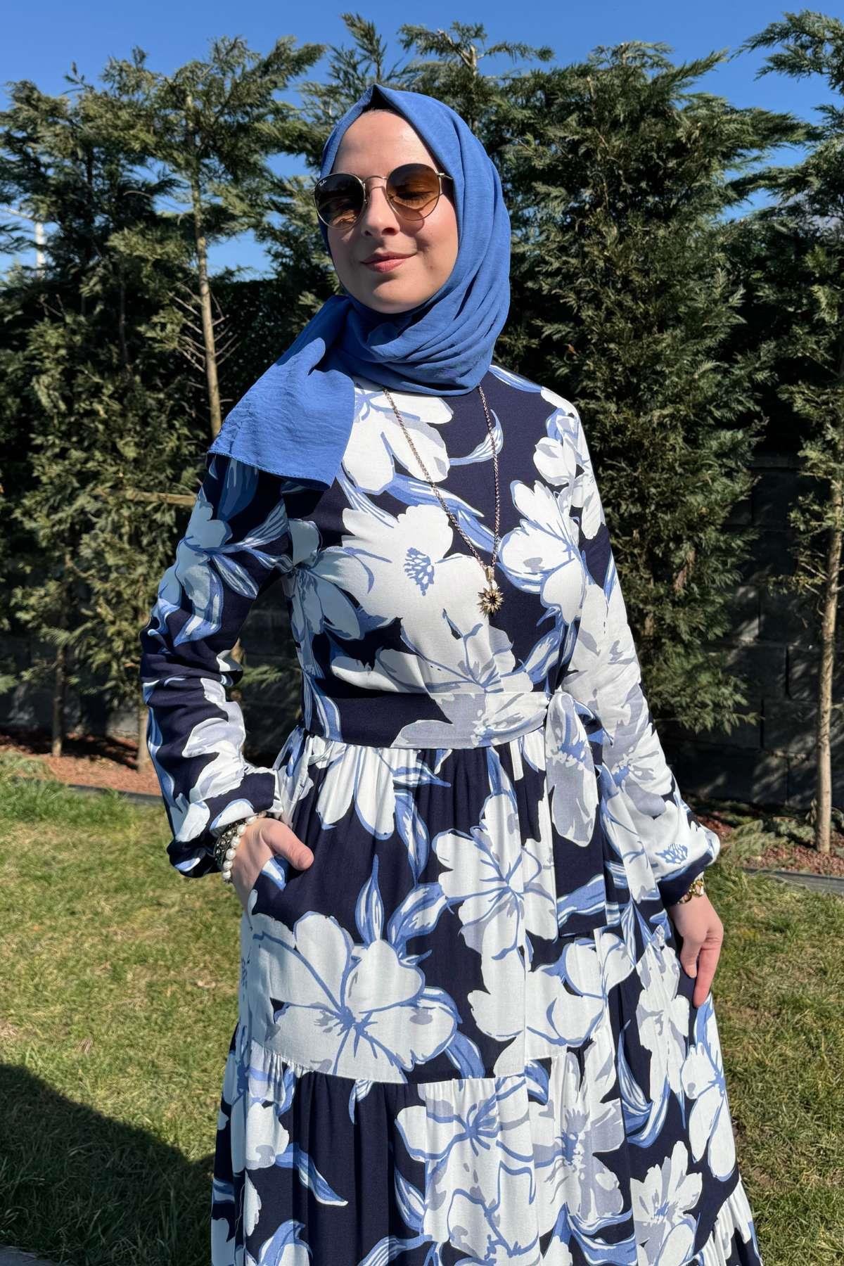 Hürrem Elbise Saks | Rabia Şamlı | Tesettür Giyim, Elbise ve Kadın Giyim Modası