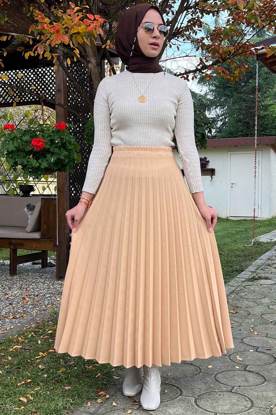 Bisküvi Plise Etek | ETEK