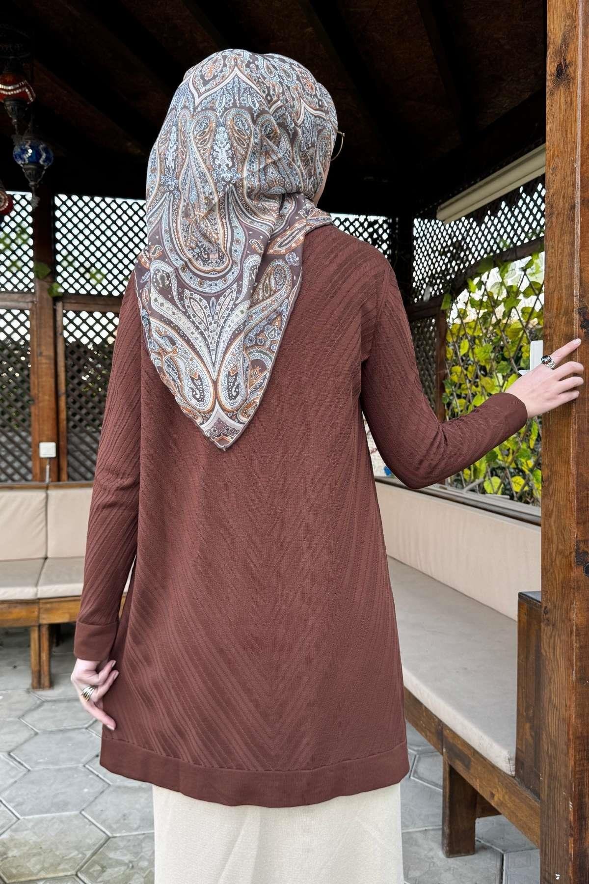 Arzu Triko Tunik Antrasit | Rabia Şamlı | Tesettür Giyim, Elbise ve Kadın Giyim Modası