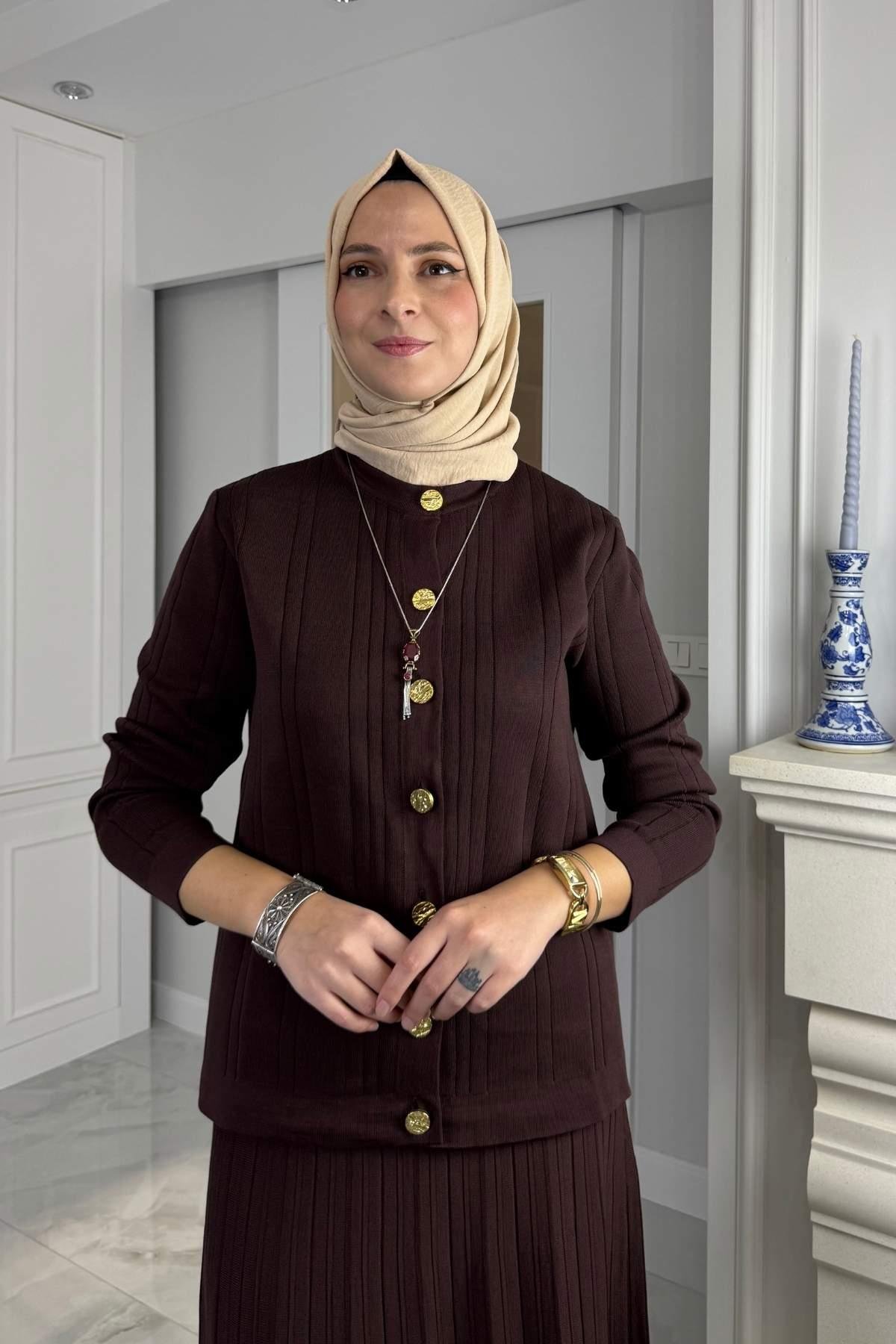 Defne Triko Takım Siyah | Rabia Şamlı | Tesettür Giyim, Elbise ve Kadın Giyim Modası