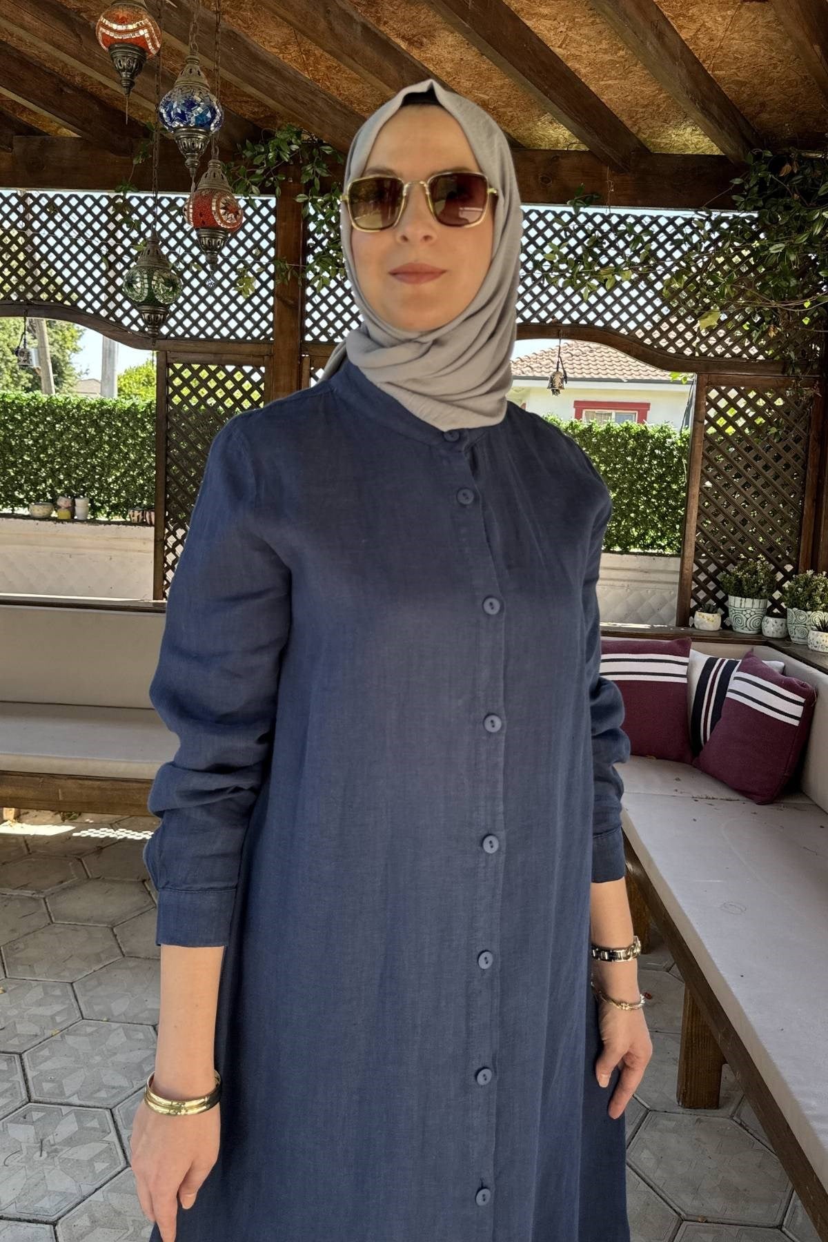 İnci Pantolonlu Takım Vizon | Rabia Şamlı | Tesettür Giyim, Elbise ve Kadın Giyim Modası