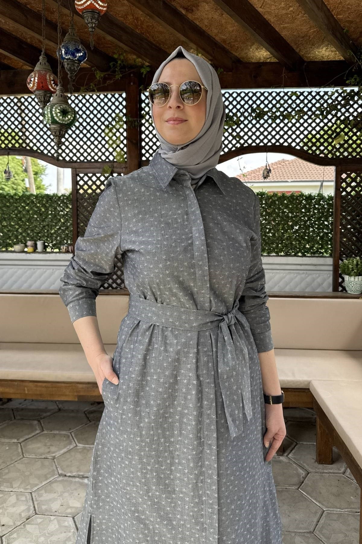 Doğa Siyah Tunik | Rabia Şamlı | Tesettür Giyim, Elbise ve Kadın Giyim Modası