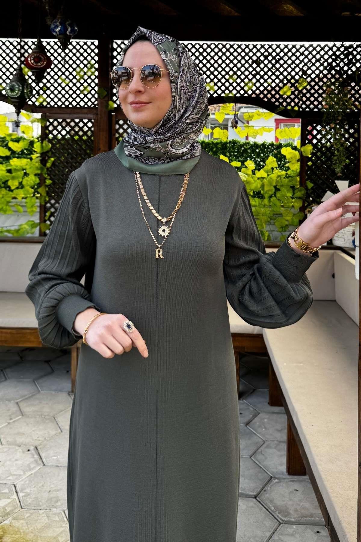Ecem Taş Triko Elbise | Rabia Şamlı | Tesettür Giyim, Elbise ve Kadın Giyim Modası