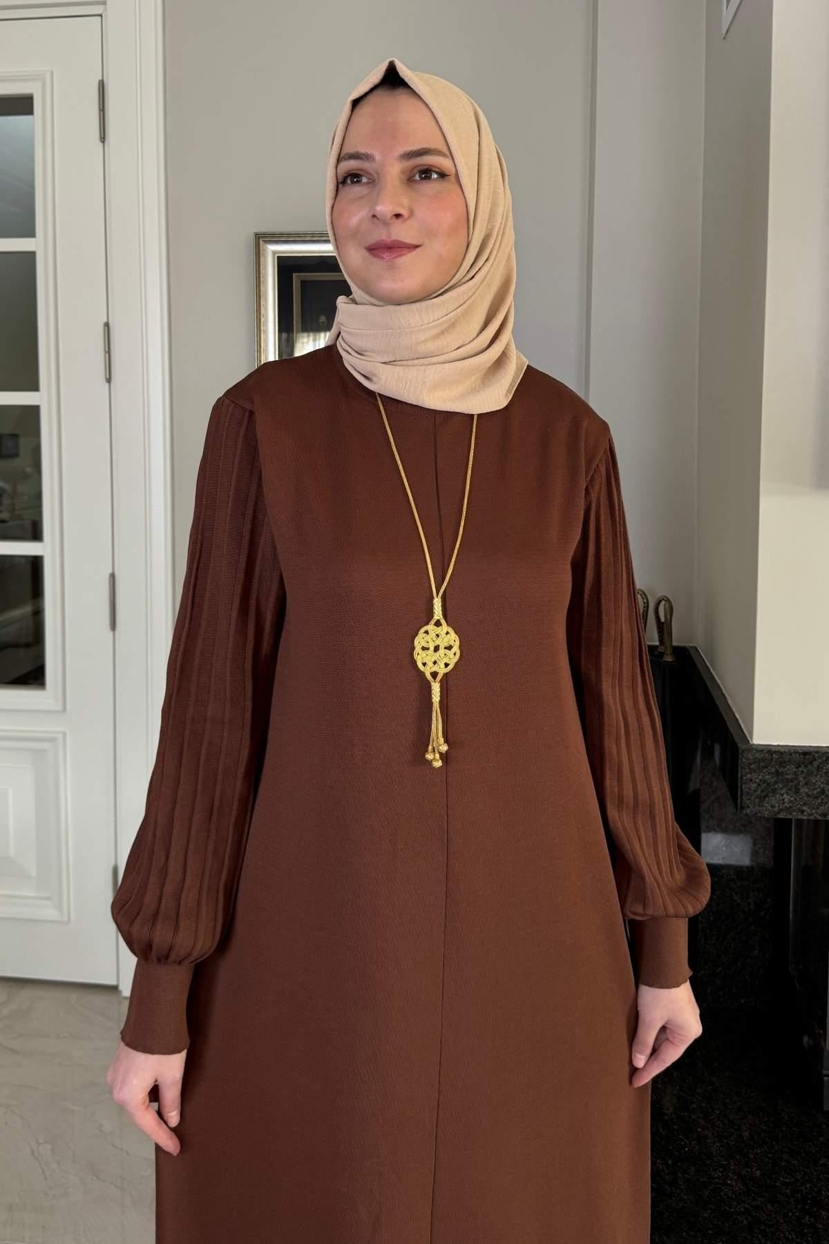 Ecem Triko Elbise Haki | Rabia Şamlı | Tesettür Giyim, Elbise ve Kadın Giyim Modası